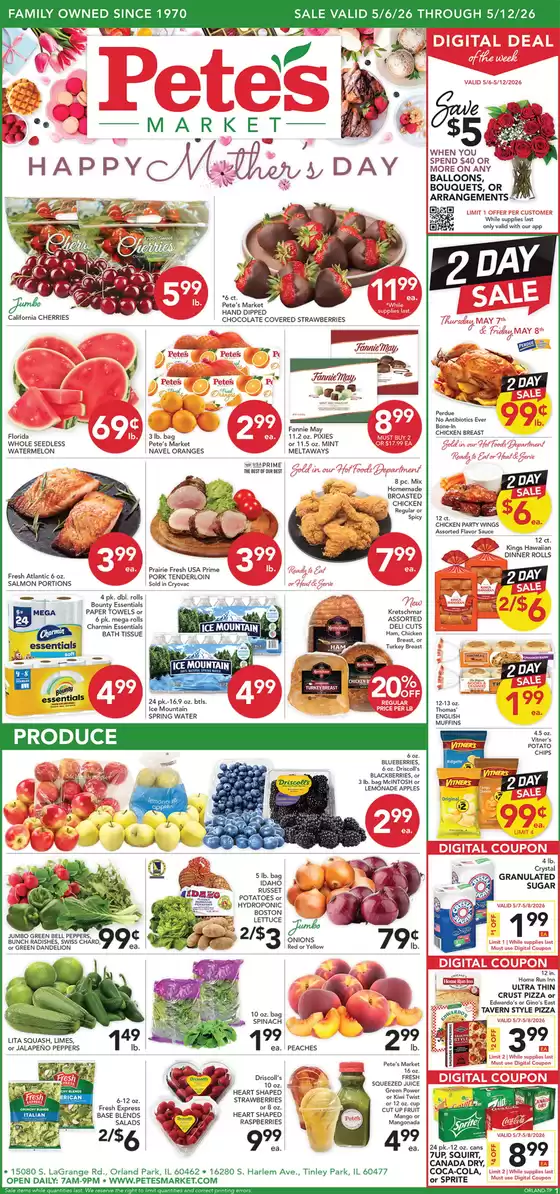 Pete's Fresh Market catalogue in Palos Heights IL | Great offer for all customers | 2026-05-06T00:00:00.000Z - 2026-05-12T00:00:00.000Z