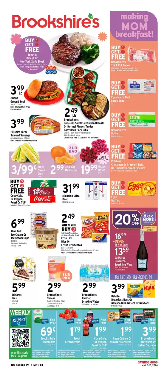 Brookshire's catalogue | Current bargains and offers | 2026-05-06T00:00:00.000Z - 2026-05-12T00:00:00.000Z