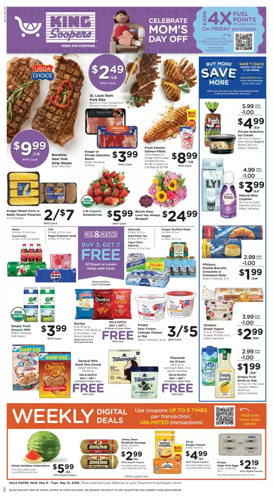 King Soopers catalogue | Attractive special offers for everyone | 2026-05-06T00:00:00.000Z - 2026-05-12T00:00:00.000Z
