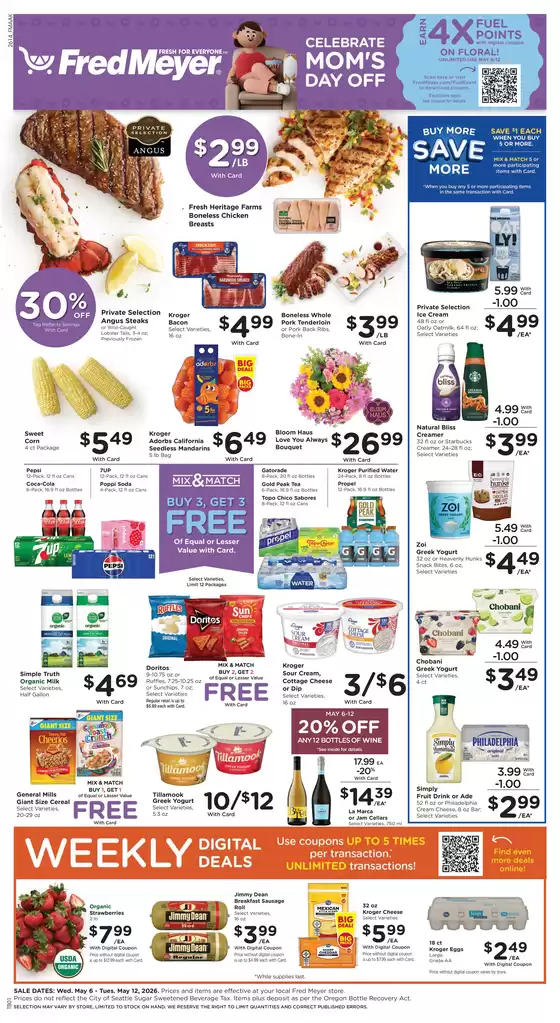 Fred Meyer catalogue in Olympia WA | Our best bargains | 2026-05-06T00:00:00.000Z - 2026-05-12T00:00:00.000Z