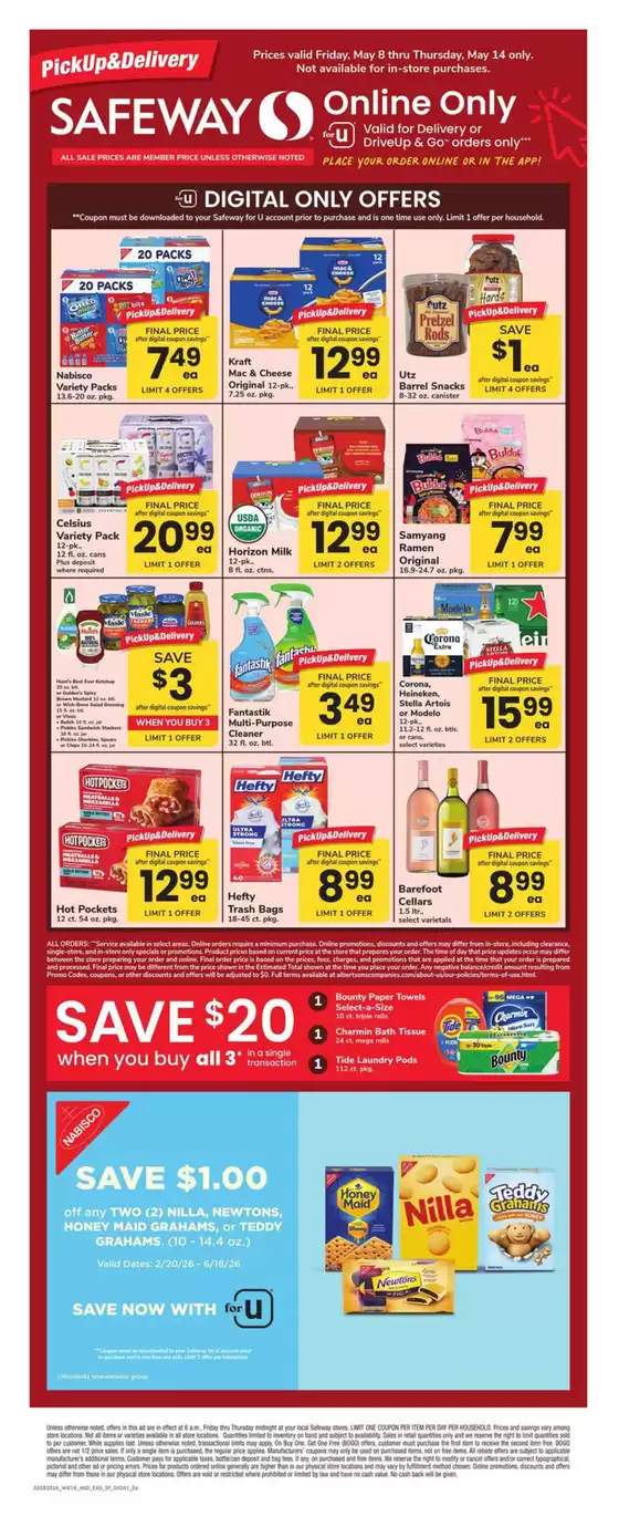 Safeway catalogue in Potomac MD | Offers for bargain hunters | 2026-05-08T00:00:00.000Z - 2026-05-14T00:00:00.000Z