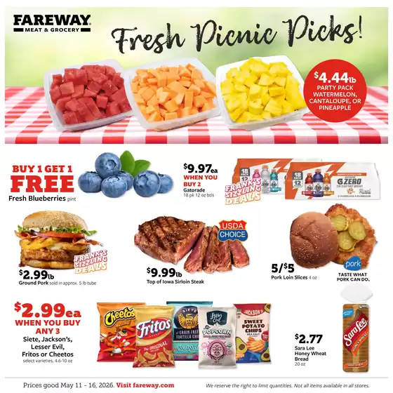 Fareway catalogue | Special offers for you | 2026-05-11T00:00:00.000Z - 2026-05-16T00:00:00.000Z