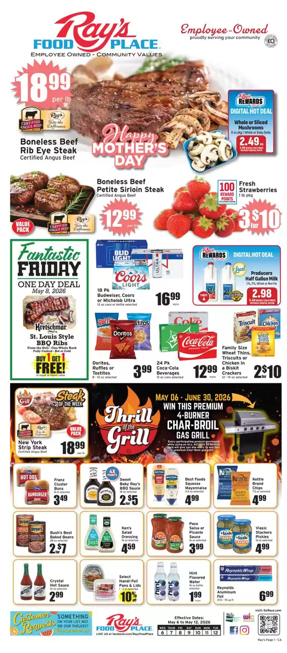 Ray's Food catalogue | Rays Food weekly ad | 2026-05-06T00:00:00.000Z - 2026-06-30T00:00:00.000Z