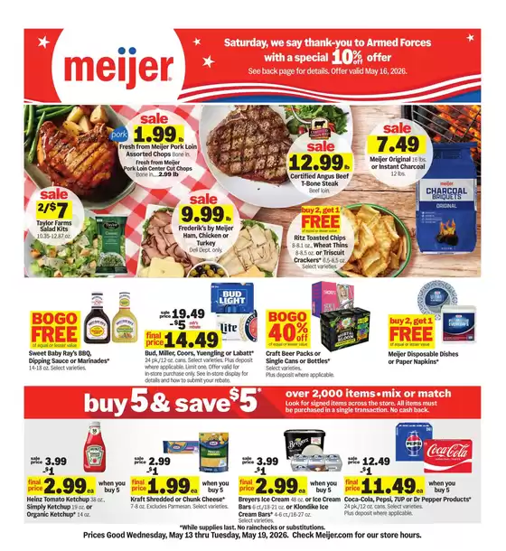 Meijer catalogue | Great offer for all customers | 2026-05-13T00:00:00.000Z - 2026-05-19T00:00:00.000Z