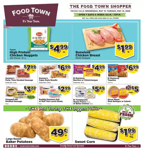 Food Town catalogue | FoodTownInStoreAd | 2026-05-13T00:00:00.000Z - 2026-05-19T00:00:00.000Z