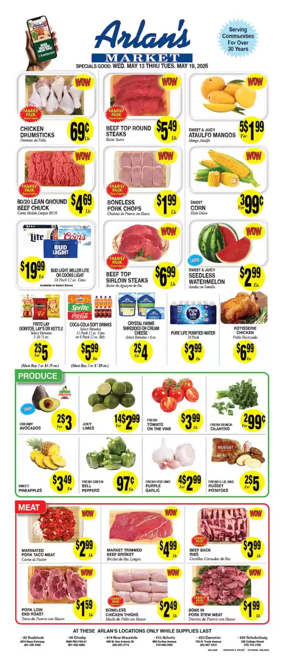 Arlan's Market catalogue | Exclusive deals and bargains | 2026-05-13T00:00:00.000Z - 2026-05-19T00:00:00.000Z