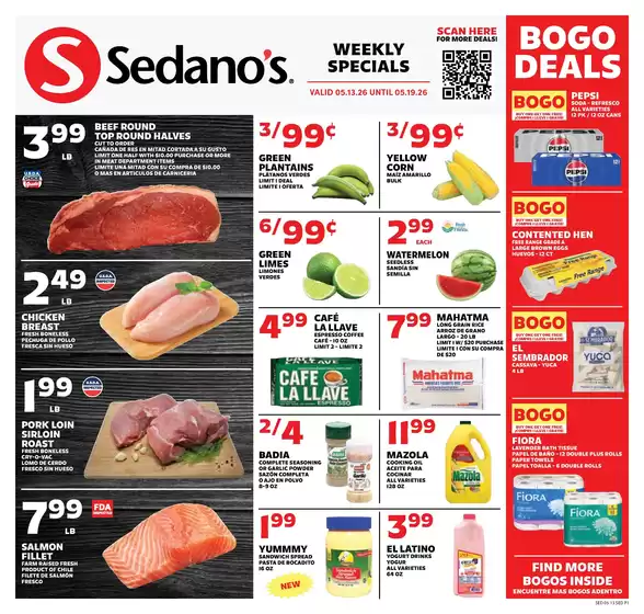 Sedano's catalogue | Sedano's weekly ad | 2026-05-13T00:00:00.000Z - 2026-05-19T00:00:00.000Z