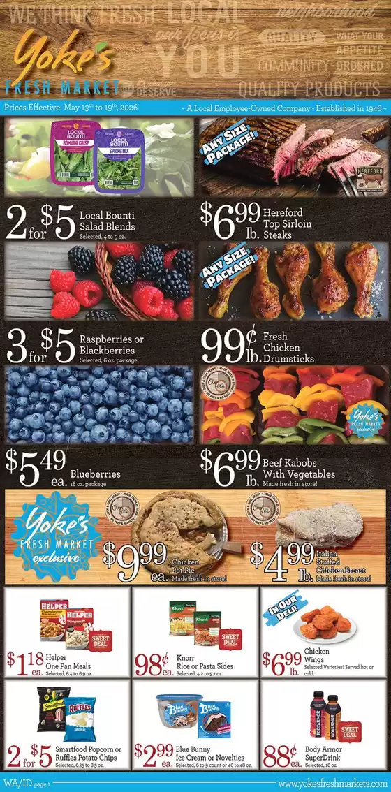 Yoke's Fresh Market  catalogue | Top offers for smart savers | 2026-05-13T00:00:00.000Z - 2026-05-19T00:00:00.000Z