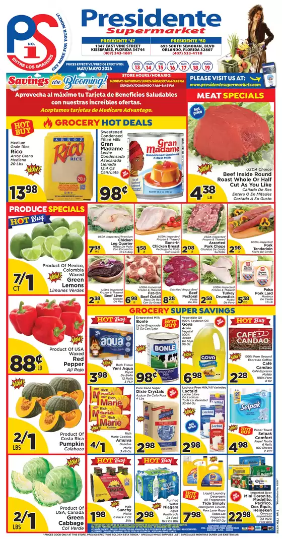 Presidente catalogue | Exclusive deals for our customers | 2026-05-01T00:00:00.000Z - 2026-05-31T00:00:00.000Z