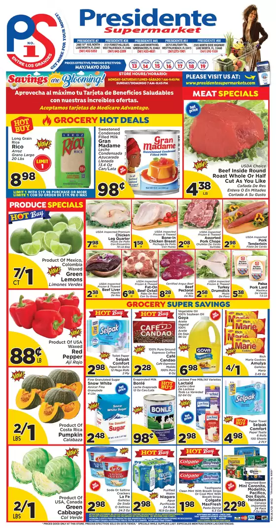 Presidente catalogue | Exclusive deals and bargains | 2026-05-13T00:00:00.000Z - 2026-05-19T00:00:00.000Z