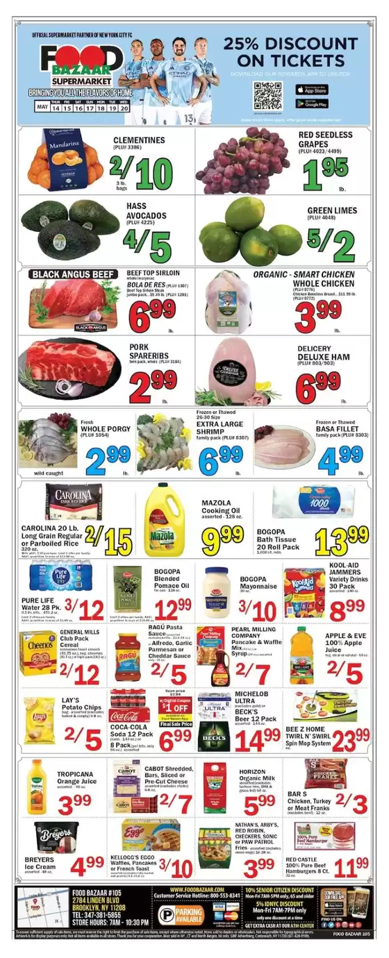 Food Bazaar catalogue in New York | Great offer for all customers | 2026-05-14T00:00:00.000Z - 2026-05-20T00:00:00.000Z