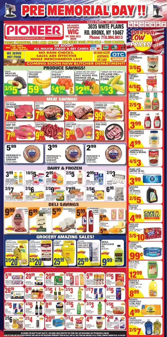 Pioneer Supermarkets catalogue in Yonkers NY | Top offers for all bargain hunters | 2026-05-15T00:00:00.000Z - 2026-05-21T00:00:00.000Z