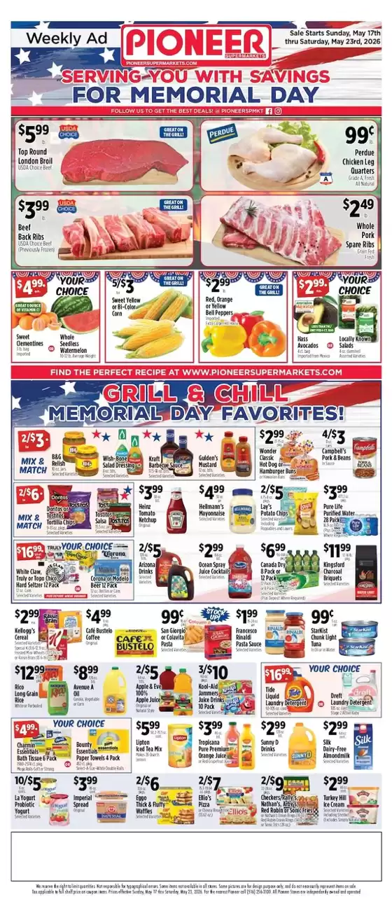 Pioneer Supermarkets catalogue | Great offer for bargain hunters | 2026-05-17T00:00:00.000Z - 2026-05-23T00:00:00.000Z