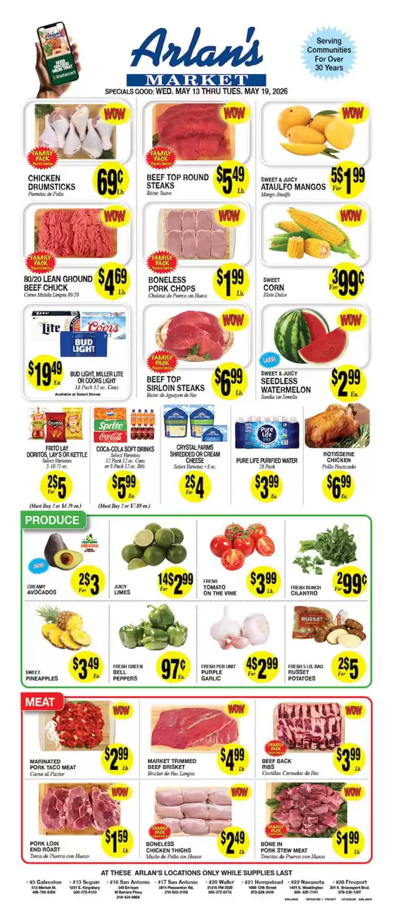 Arlan's Market catalogue | Great discounts on selected products | 2026-05-13T00:00:00.000Z - 2026-05-19T00:00:00.000Z
