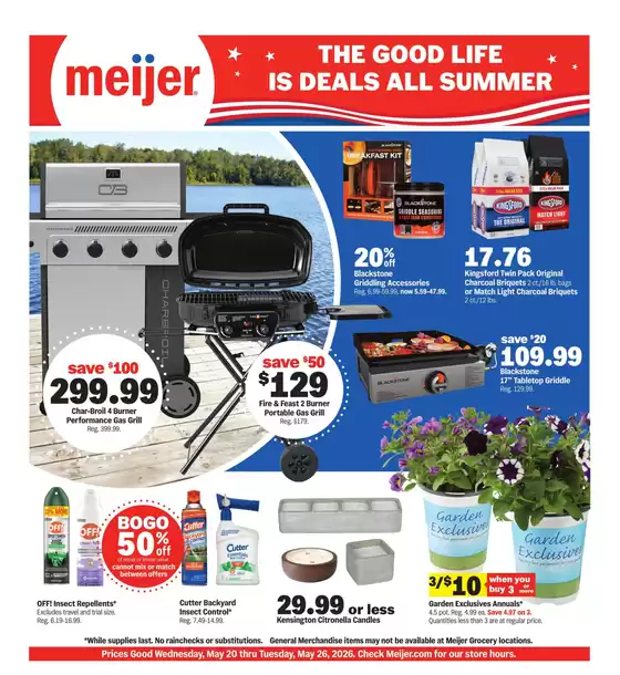 Meijer catalogue in Grabill IN | the good life is deals all summer | 2026-05-20T00:00:00.000Z - 2026-05-26T00:00:00.000Z