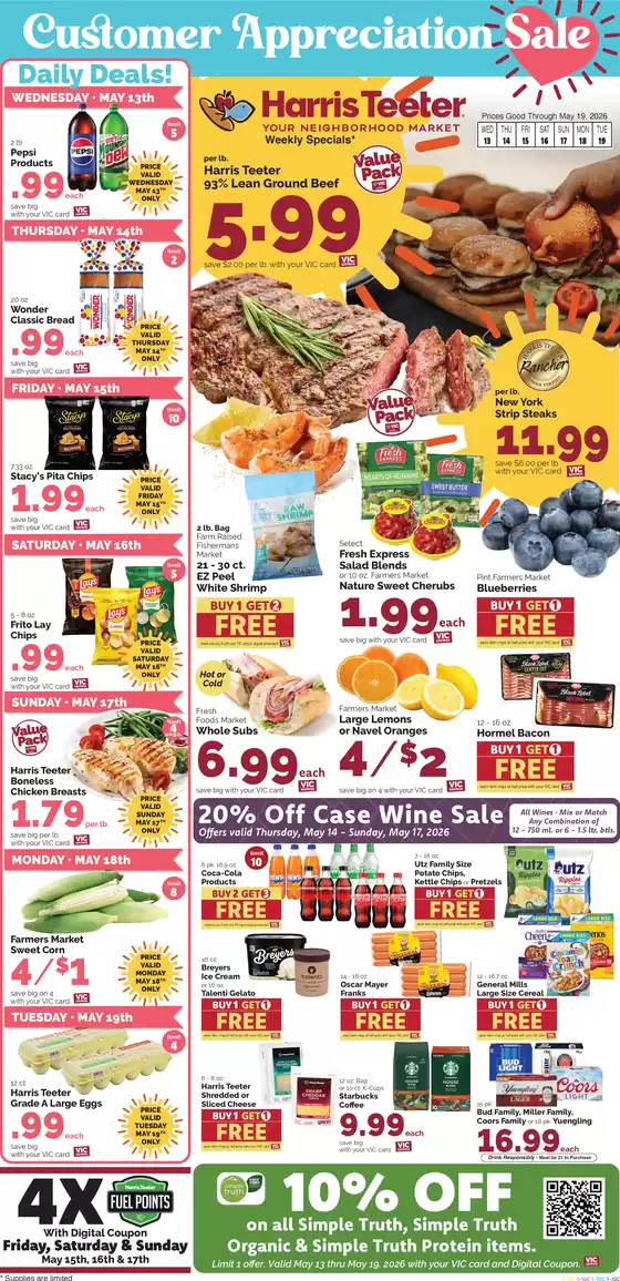 Harris Teeter catalogue | Great offer for bargain hunters | 2026-05-13T00:00:00.000Z - 2026-05-19T00:00:00.000Z