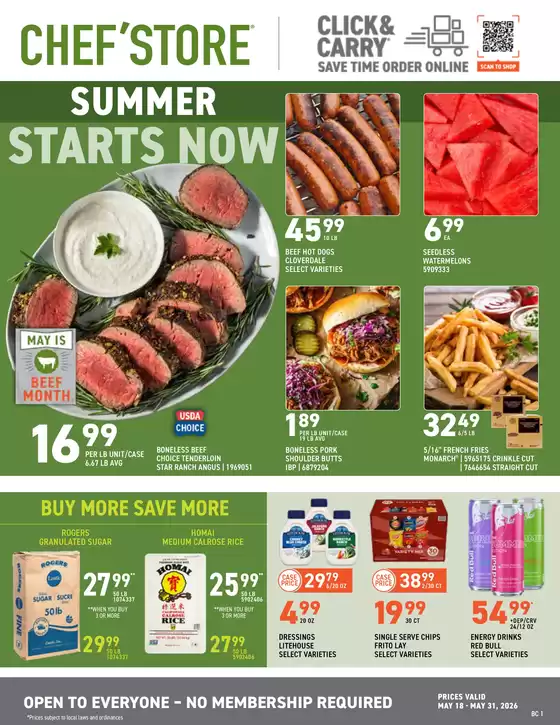 Chef'Store catalogue | Our best offers for you | 2026-05-18T00:00:00.000Z - 2026-05-31T00:00:00.000Z