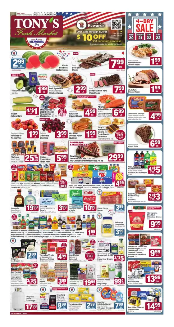 Tony's Fresh Market catalogue in Matteson IL | Weekly Ad | 2026-05-20T00:00:00.000Z - 2026-05-26T00:00:00.000Z