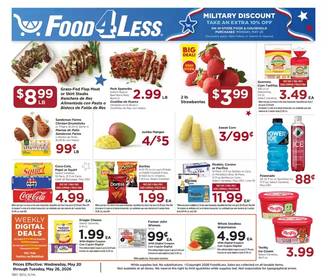 Food 4 Less catalogue | New offers to discover | 2026-05-20T00:00:00.000Z - 2026-05-26T00:00:00.000Z
