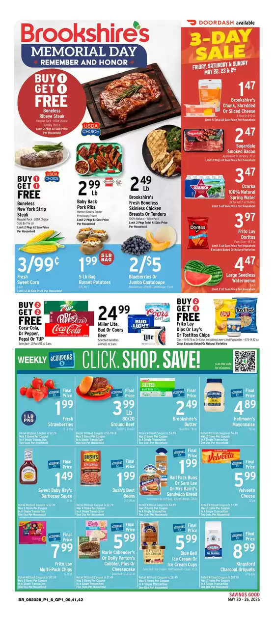 Brookshire's catalogue | Top deals and discounts | 2026-05-20T00:00:00.000Z - 2026-05-26T00:00:00.000Z
