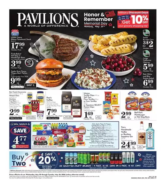 Pavilions catalogue in Newport Beach CA | Weekly Ad | 2026-05-20T00:00:00.000Z - 2026-05-26T00:00:00.000Z