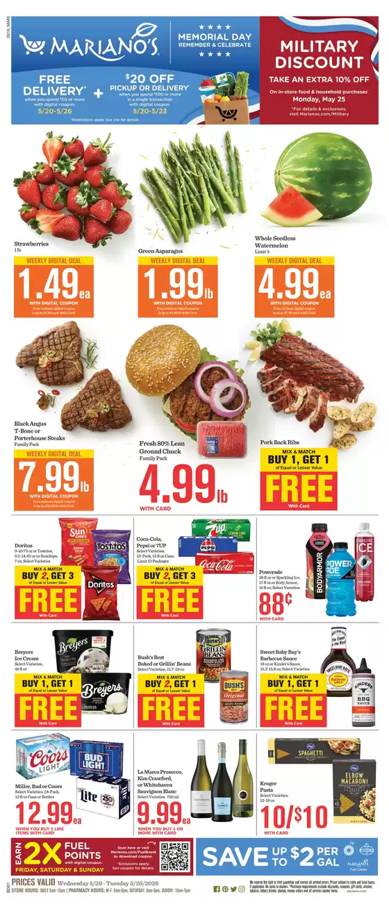 Mariano's catalogue in Westmont IL | Weekly Ad | 2026-05-20T00:00:00.000Z - 2026-05-26T00:00:00.000Z
