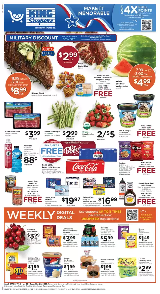 King Soopers catalogue in Garden City CO | Weekly Ad | 2026-05-20T00:00:00.000Z - 2026-05-26T00:00:00.000Z