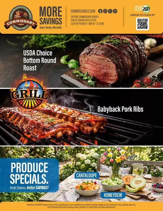 Commissary catalogue | Exclusive deals for our customers | 2026-05-18T00:00:00.000Z - 2026-05-31T00:00:00.000Z