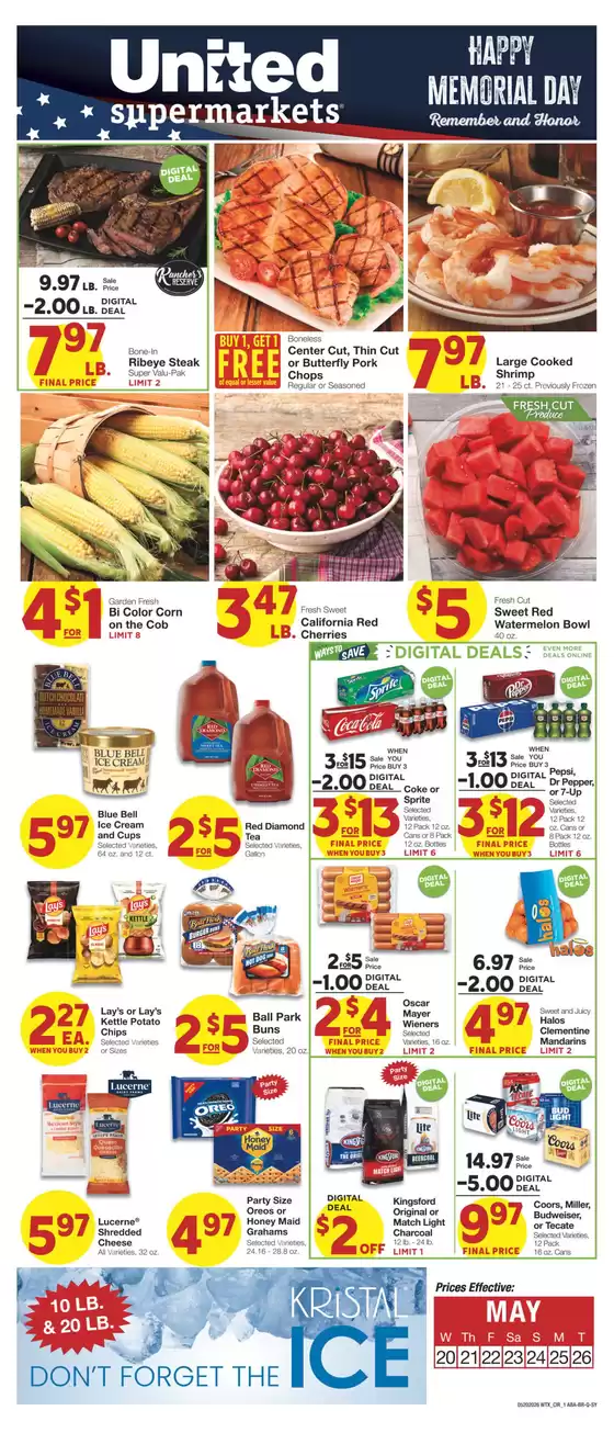 United Supermarkets catalogue | New offers to discover | 2026-05-19T00:00:00.000Z - 2026-05-26T00:00:00.000Z