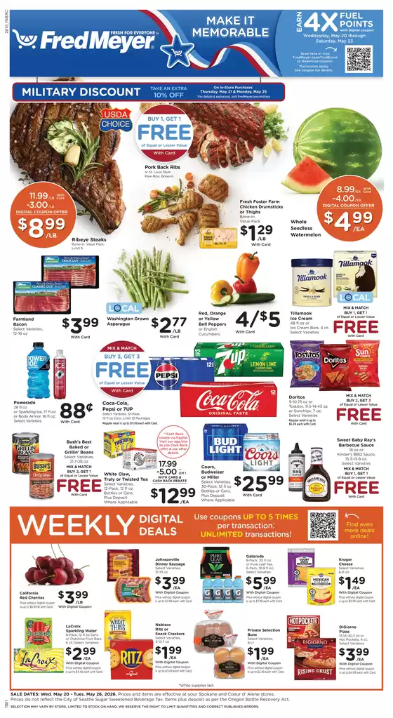 Fred Meyer catalogue in Salem OR | Great offer for all customers | 2026-05-20T00:00:00.000Z - 2026-05-26T00:00:00.000Z