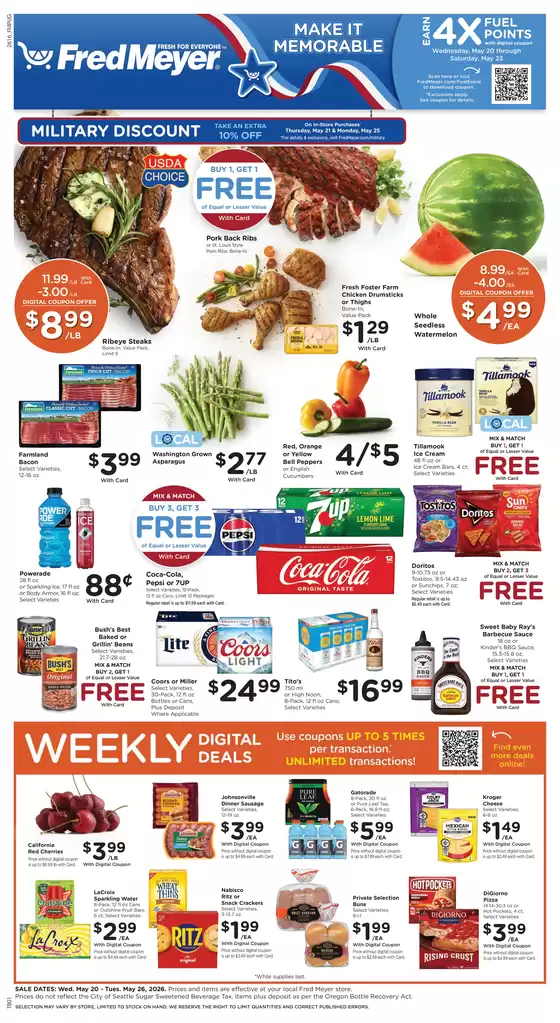 Fred Meyer catalogue | Current bargains and offers | 2026-05-20T00:00:00.000Z - 2026-05-26T00:00:00.000Z