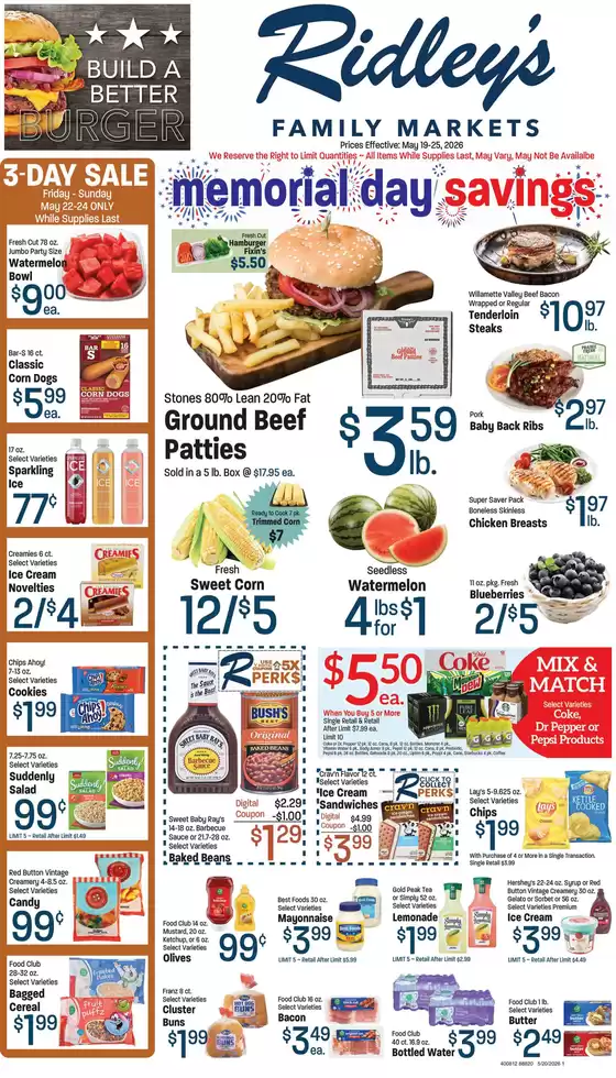 Ridley's Family Markets catalogue | New offers to discover | 2026-05-19T00:00:00.000Z - 2026-05-25T00:00:00.000Z