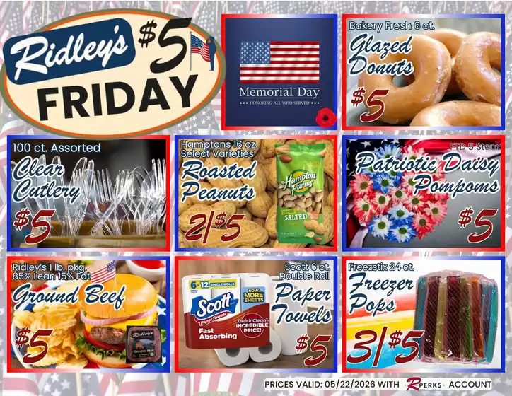 Ridley's Family Markets catalogue | Ridley's Family Markets weekly ad | 2026-05-19T00:00:00.000Z - 2026-05-25T00:00:00.000Z