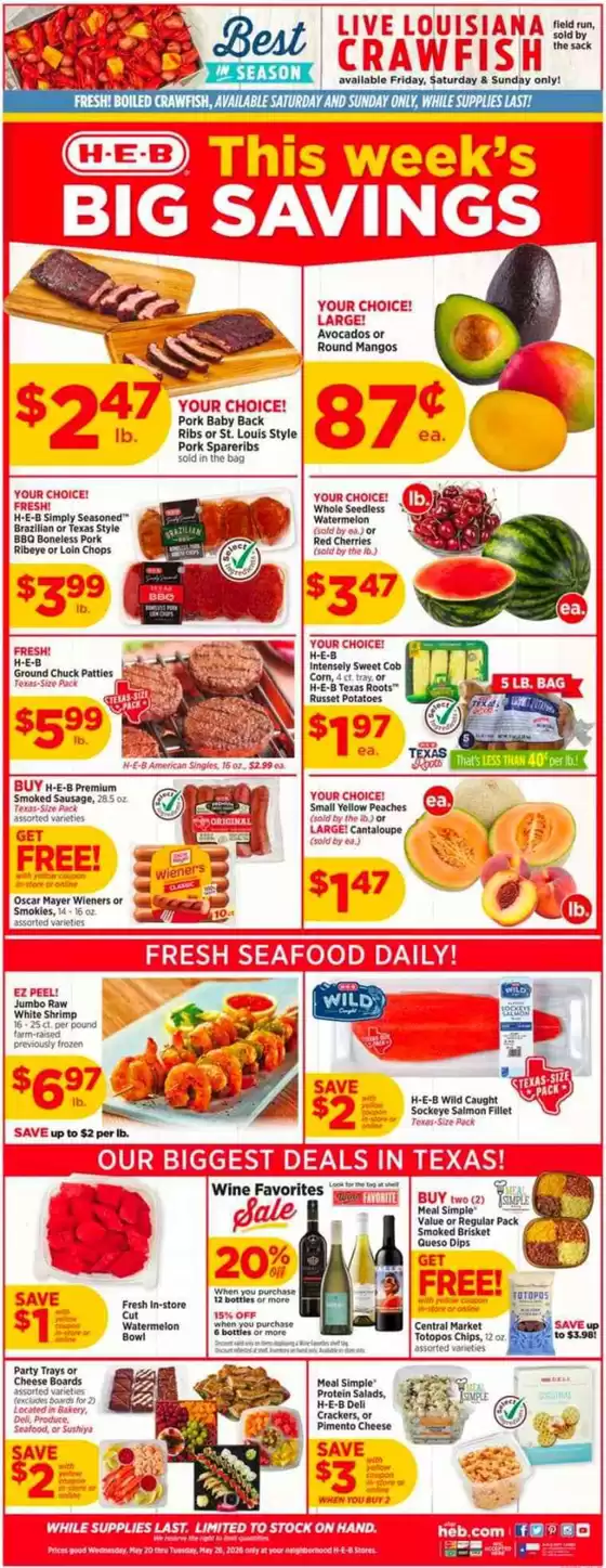 H-E-B catalogue | Weekly Ads H-E-B | 2026-05-20T00:00:00.000Z - 2026-05-26T00:00:00.000Z