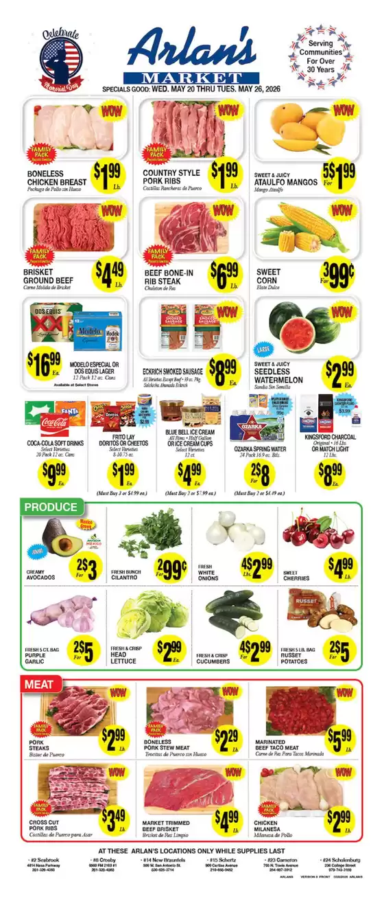 Arlan's Market catalogue | Arlan's Market weekly ad | 2026-05-20T00:00:00.000Z - 2026-05-26T00:00:00.000Z