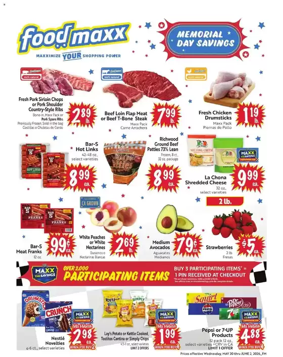 Foodmaxx catalogue | Current special promotions | 2026-05-20T00:00:00.000Z - 2026-06-02T00:00:00.000Z