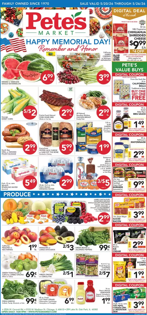 Pete's Fresh Market catalogue in Berwyn IL | Great offer for all customers | 2026-05-20T00:00:00.000Z - 2026-05-26T00:00:00.000Z