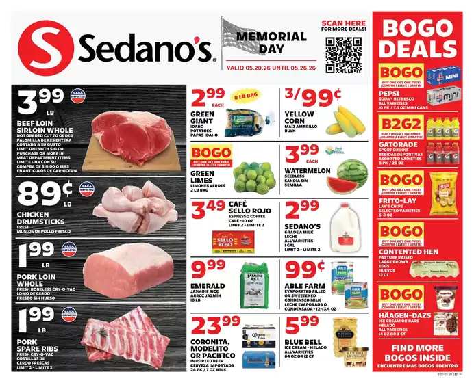 Sedano's catalogue | Sedano's weekly ad | 2026-05-20T00:00:00.000Z - 2026-05-26T00:00:00.000Z