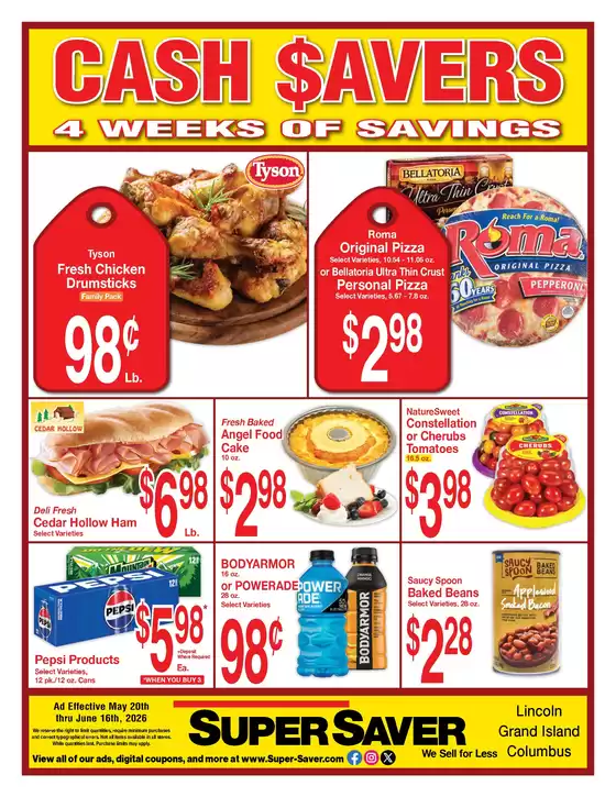 Super Saver catalogue | Current deals and offers | 2026-05-20T00:00:00.000Z - 2026-06-16T00:00:00.000Z