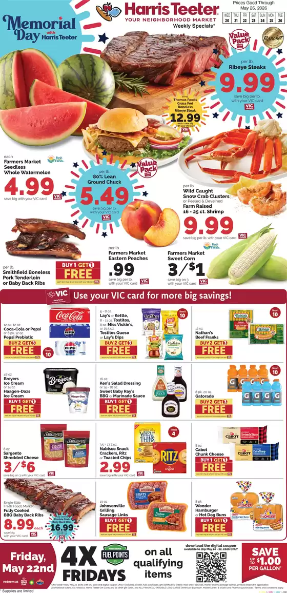 Harris Teeter catalogue | Exclusive deals for our customers | 2026-05-20T00:00:00.000Z - 2026-05-26T00:00:00.000Z