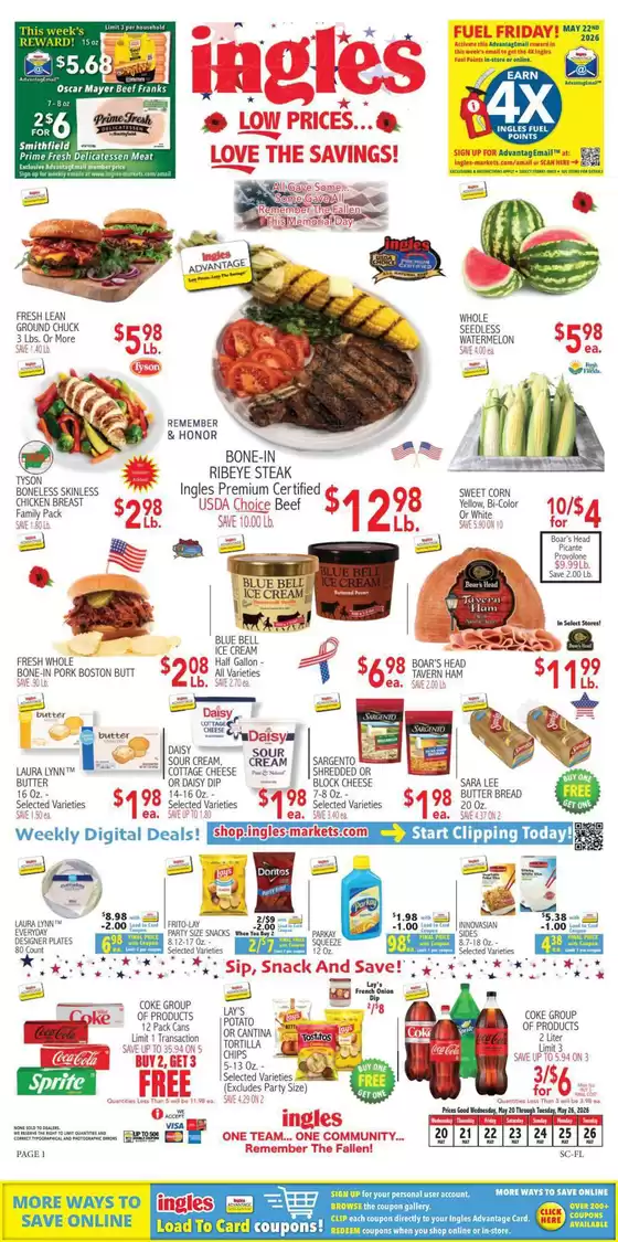Ingles Markets catalogue | Top deals and discounts | 2026-05-20T00:00:00.000Z - 2026-05-26T00:00:00.000Z