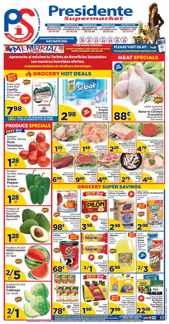 Presidente catalogue | Save now with our deals | 2026-05-20T00:00:00.000Z - 2026-05-26T00:00:00.000Z