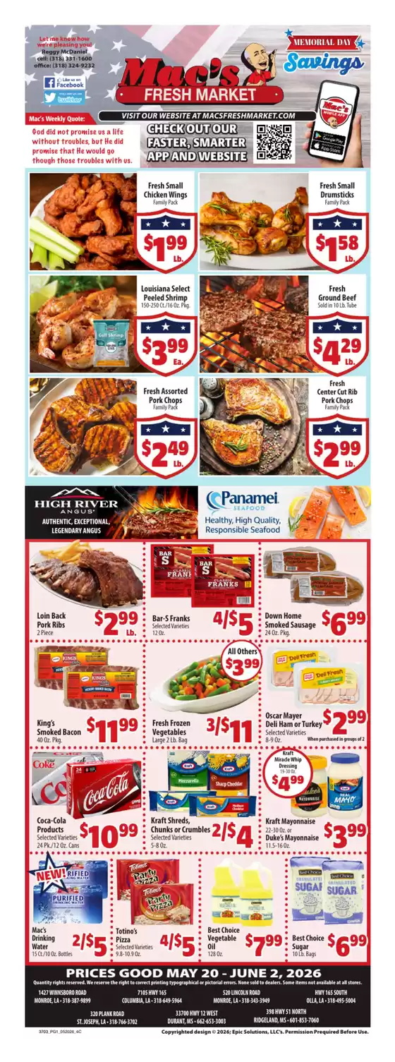 Mac's Market catalogue | Current bargains and offers | 2026-05-20T00:00:00.000Z - 2026-06-02T00:00:00.000Z
