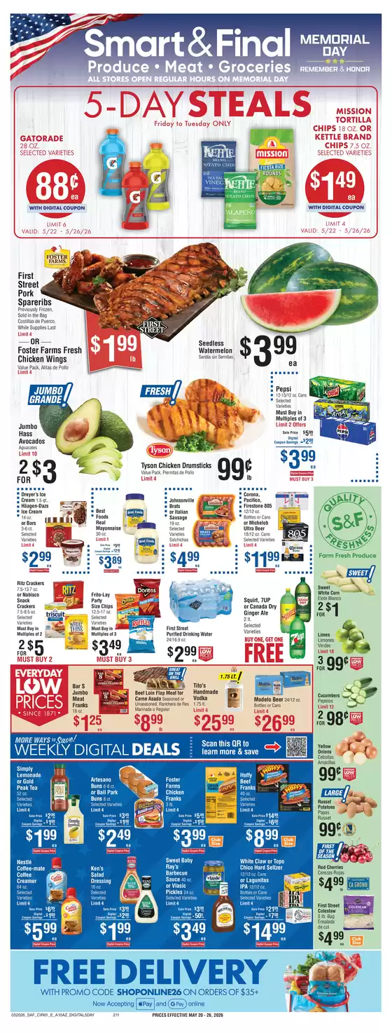 Smart & Final catalogue | Our best deals for you | 2026-05-22T00:00:00.000Z - 2026-05-26T00:00:00.000Z