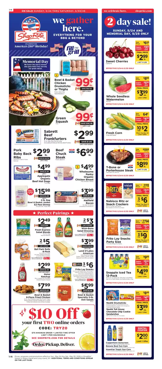 ShopRite catalogue in New York | Our best bargains | 2026-05-21T00:00:00.000Z - 2026-05-30T00:00:00.000Z