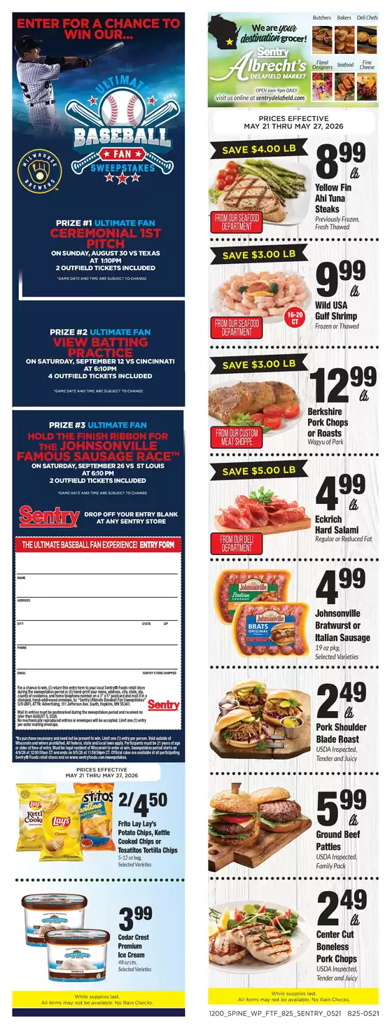 Sentry catalogue in Delafield WI | Weekly Ad | 2026-05-21T00:00:00.000Z - 2026-05-27T00:00:00.000Z