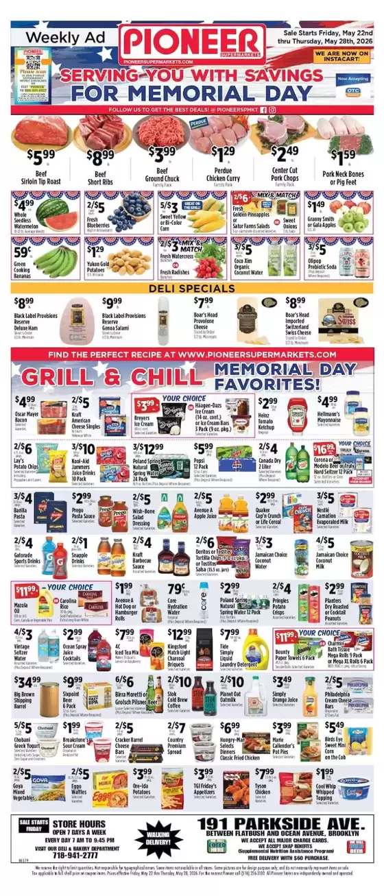 Pioneer Supermarkets catalogue | Top deals and discounts | 2026-05-22T00:00:00.000Z - 2026-05-28T00:00:00.000Z