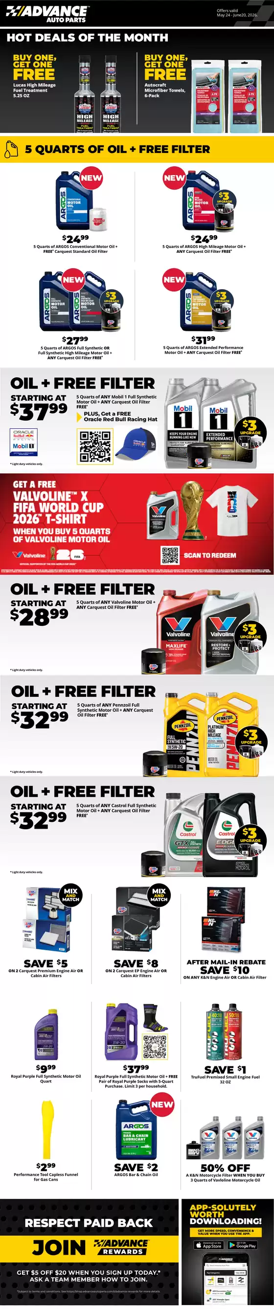 Advance Auto Parts catalogue | DIY PROMO 21891363 Period 6 DigitalFlyer v2 | 2026-05-24T00:00:00.000Z - 2026-06-20T00:00:00.000Z