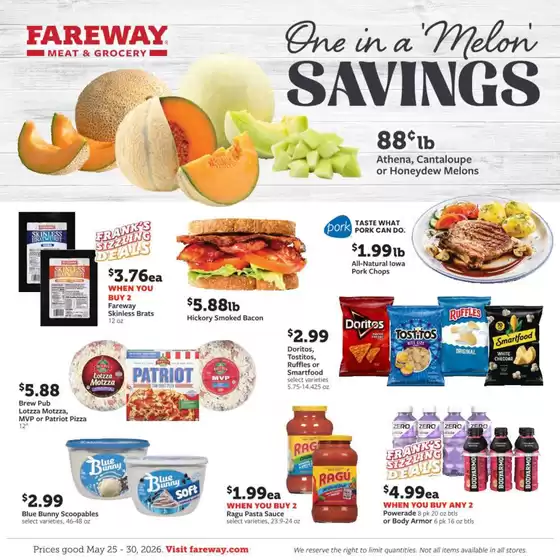 Fareway catalogue | Current deals and offers | 2026-05-25T00:00:00.000Z - 2026-05-30T00:00:00.000Z