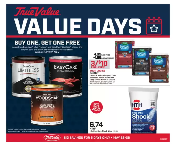 True Value catalogue | Great discounts on selected products | 2026-05-22T00:00:00.000Z - 2026-05-26T00:00:00.000Z
